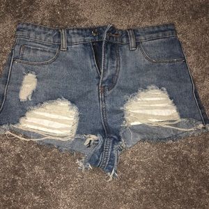Denim shorts